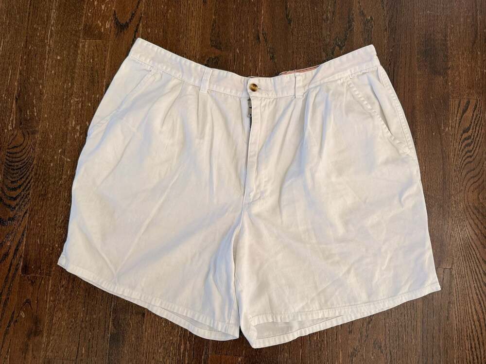 Givenchy Activewear White Cotton Shorts Size 40, measures 38